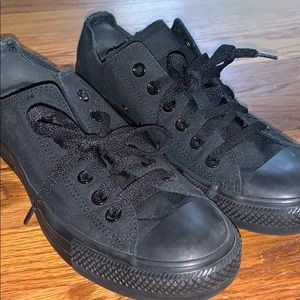 Black low top Converse All Stars